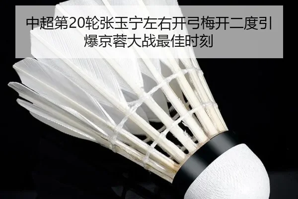 中超第20轮张玉宁左右开弓梅开二度引爆京蓉大战最佳时刻